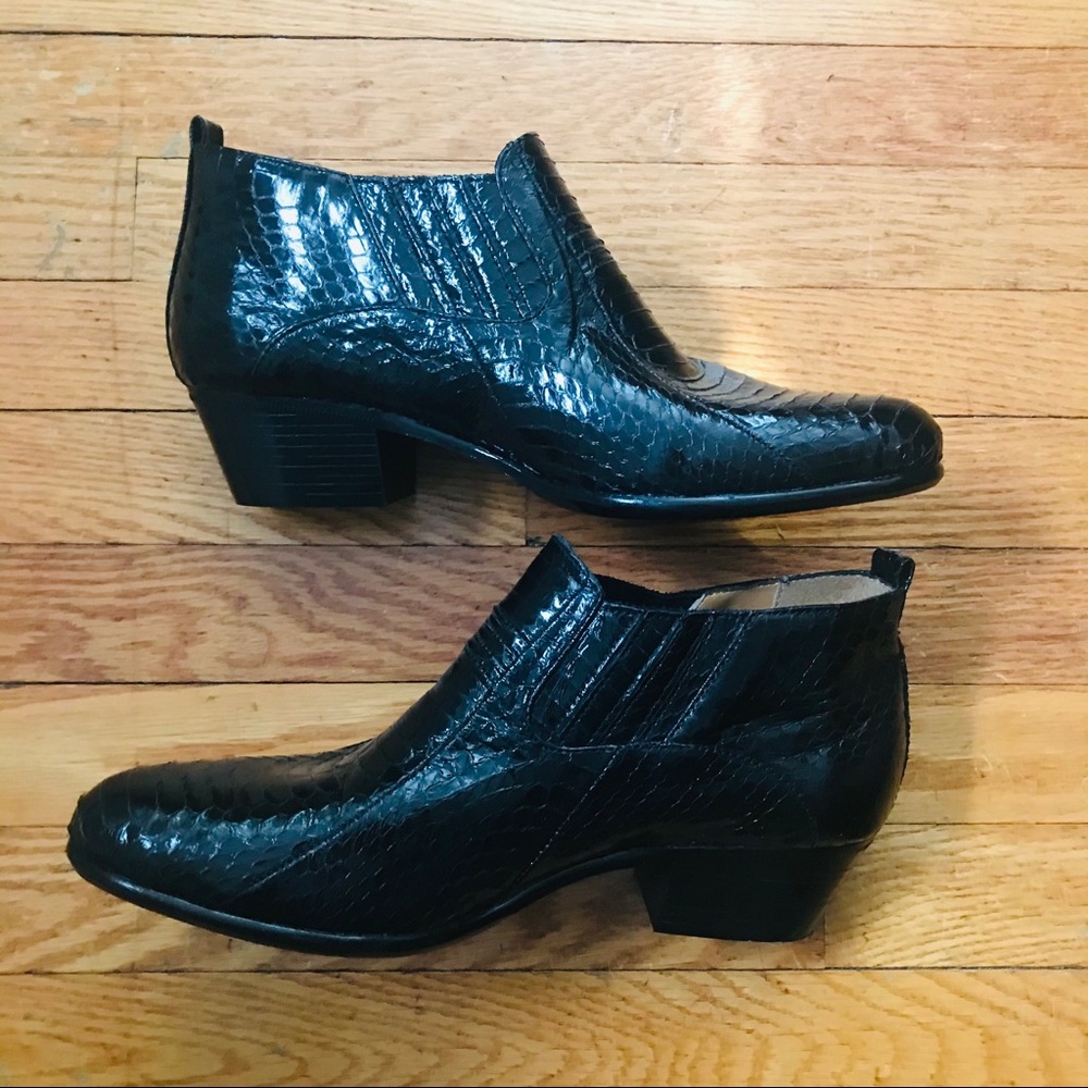 GIORGIO BRUTINI GENUINE SNAKESKIN Ankle Boot